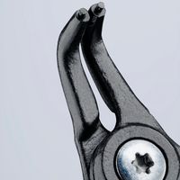 エスコ 10ー 25mm 軸用スナップリングプライヤー(ストッパー付) EA590BK-11 1本（直送品）