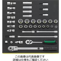 エスコ 3/8”DR ソケットレンチセット EA612TB-4 1セット（直送品）