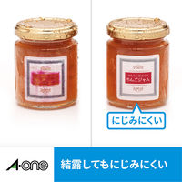 エーワン（A-one）ラベルシール 超耐水 光沢フィルム インクジェット シール A4 透明(やや乳白色) 65面  3シート  30665