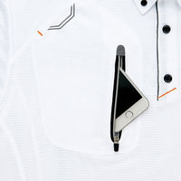 アイトス HERO’S UNIFORM 長袖ボタンダウンポロシャツ（男女兼用） オレンジ M AZ-10604-163-M（直送品）