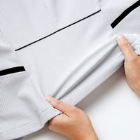 アイトス Pieds オーバーブラウス ホワイト 17号 HCL6610-001-17（直送品）