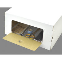 ササガワ 【OW】紙製組立式サポート台 白 44-5809 1セット(3個袋入)