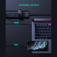 USB充電器 折りたたみ式 Omnia Mix 65W/PD対応/USB-A×1 Type-C×1 PA-B3-BK AUKEY