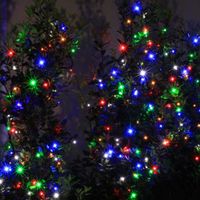 コロナ産業 室内用100球ストレートライト 電池式 タイマー式 4色LED HT100MIX 1個（直送品）