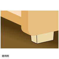 New Hikari (ニューヒカリ) 角型ゴム戸当り ライトブラウン 20個（直送品）