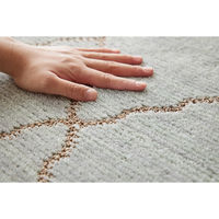 スミノエ HOMEカタログ 抗菌・抗ウィルス ラグ オブリック 1300×1900mm ライトグリーン 4549781265629 1枚（直送品）