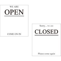 【スタンド看板】ファースト　スタンドスチールプレート両面マグネットシート付 OPEN/CLOSE COME ON IN ホワイト　1台（直送品）