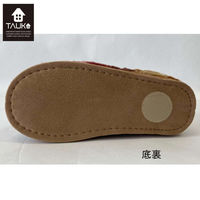 チェックファー スリッパ GS6090 ブラウン M GS6090_06BR 1枚 川島織物セルコン（直送品）