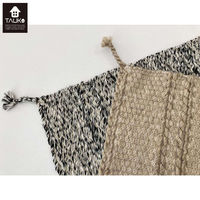 川島織物セルコン TAUKO マット フリンジマット 奥行900×幅1300mm グレー 1枚（直送品）