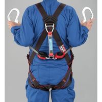エスコ 墜落制止用器具(フルハーネス/巻取式ツインランヤード付) EA998FF-14 1個（直送品）