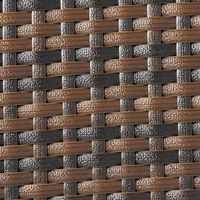 【軒先渡し】桜屋工業 RESTAREA 屋外設置可 マラガ ソファ M 1人掛 幅620mm ダークブラウン×カーキ×ステンレス 1台（直送品）