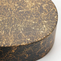 ヤマコー 強化塗装・わっぱ料理箱 (乱糸ブラック) 28123 1個（直送品）