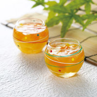 ヤマコー 水風船硝子珍味入 赤 27973 1個（直送品）