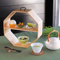 ヤマコー ひのき・曲げ八角手提料理棚 27157 1個（直送品）