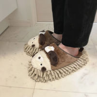 株式会社藤栄 アニマルモップスリッパ ハグモッピ 23~25cm ラッコ HM-001 4545229168972 1足（直送品）