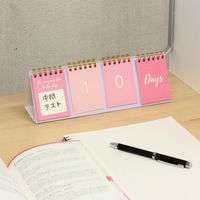 学研ステイフル カウントダウンカレンダー 卓上 ピンク DM10083 1セット(1個×3)（直送品）