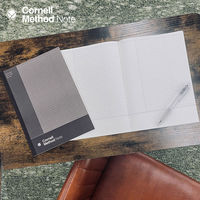 学研ステイフル コーネルメソッド 綴じノート B5 B罫 6mm横罫 グレー ED03822 1セット(1冊×10)（直送品）