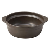 ミヤザキ食器 土鍋 6.5号 IH対応 Karl 軽量土鍋 蒸し皿付き グレー 412990 1個（直送品）