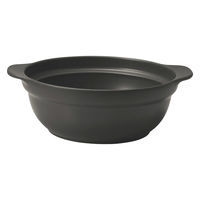 ミヤザキ食器 土鍋 8号 IH対応 Karl 軽量土鍋 蒸し皿付き グレー 412992 1個（直送品）
