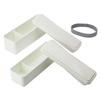 三好製作所 お弁当箱 GEL-COOL slim SL 2段 700ml ミルクホワイト 423687 1個（直送品）