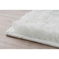 橋爪商店 キッチンマット 50×120cm コスモトロン ふわふわキッチンマット ホワイト 449573 1個（直送品）