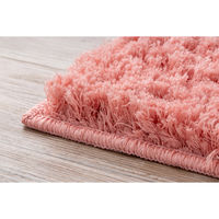 橋爪商店 キッチンマット 50×120cm コスモトロン ふわふわキッチンマット ピンク 449575 1個（直送品）