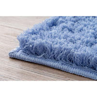 橋爪商店 キッチンマット 50×120cm コスモトロン ふわふわキッチンマット ブルー 449578 1個（直送品）