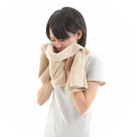 タオル フェイスタオル 30×80cm 思わず頬ずりしたくなるタオル ANGEL STEP Premium ベージュ 449654 1個（直送品）