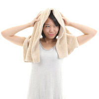タオル ヘアタオル 40×100cm 思わず頬ずりしたくなるタオル ANGEL STEP Premium ベージュ 449659 1個（直送品）