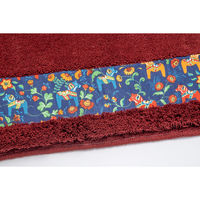 橋爪商店 玄関マット ダーラヘスト 屋内 50cm×80cm ワインレッド 450493 1個（直送品）