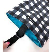 HALKARIN’S シューズバッグ キッズ シューズケース 消臭 抗菌 ギンガムブラック 450574 1個（直送品）