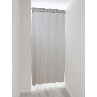 加栄レース アコーディオンカーテン アラベスク柄 フリーカット 100×200cm UVカット グレージュ 469363 1個（直送品）