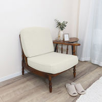 加栄レース ソファカバー 1人掛け用 セパレートタイプ 撥水加工 2枚組 アイボリー 469436 1個（直送品）