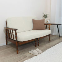 加栄レース ソファカバー 2人掛け用 セパレートタイプ 撥水加工 2枚組 アイボリー 469441 1個（直送品）