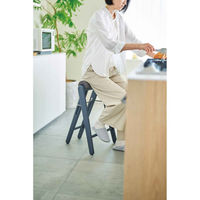弘益 スツール 折りたたみ 高さ64cm ネイビー 474600 1個（直送品）