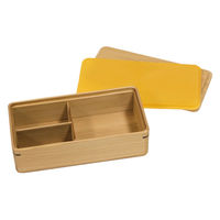 三好製作所 保冷弁当箱 500ml mWood ランチボックス チャコール 保冷ブタ付き GEL-COOL 483747 1個（直送品）