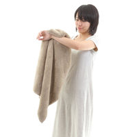 タオル バスタオル 60×120cm 思わず頬ずりしたくなるタオル ANGEL STEP Premium ライトブラウン 449665 1個（直送品）