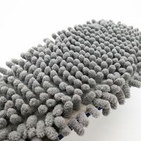 【スリッパ】お掃除モップスリッパ外縫い グレー Lサイズ 1足