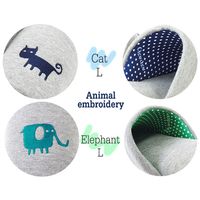 【スリッパ】アニマルシルエット（ネコ） ソフトスリッパ ネイビー Lサイズ 1足