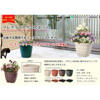 大和プラスチック ヤマト フレグラースクエアポット 24型 アイボリー 72674 1セット(7個)（直送品）