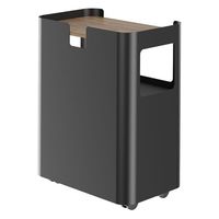 イオスコレクション 【法人限定/車上渡し】アール・エフ・ヤマカワ スチール オープンワゴン3段 ブラック RFOWG-3BK 1個（直送品）