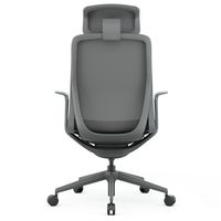 【法人限定/車上渡し】アール・エフ・ヤマカワ アリア ライト チェアヘッドレスト付き ダークグレー RFARC-002DG-HR 1個（直送品）