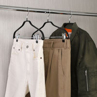 すべりにくいジャケットハンガーピンチ付VH-03 1セット（1セット(3本組)×5）型崩れ防止 スラックス 伊藤忠リーテイルリンク