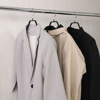 すべりにくいスリムジャケットハンガー VH-01 1セット（1セット(3本組)×5）型崩れ防止 洗濯物干し 伊藤忠リーテイルリンク