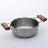 玉虎堂製作所 両手鍋 22cm マット仕様 BENRI鍋 ステンレス製 日本製 427083 1個（直送品）