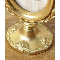 東京かんかん フォトフレーム フォトスタンド オーバル レジン ゴールド 487215 1個（直送品）