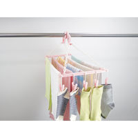 サワフジ バスタオルハンガー5枚掛け ピンチ10個付 490192 1個（直送品）