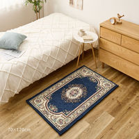 萩原敷物 玄関マット 70×120 ダミニ 室内 ネイビー 492666 1個（直送品）