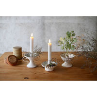 SOW キャンドルホルダー Aタイプ チャーチテーパーキャンドルホルダー ホワイト 493257 1個（直送品）