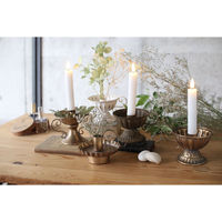 SOW キャンドルホルダー Cタイプ チャーチテーパーキャンドルホルダー ゴールド 493265 1個（直送品）